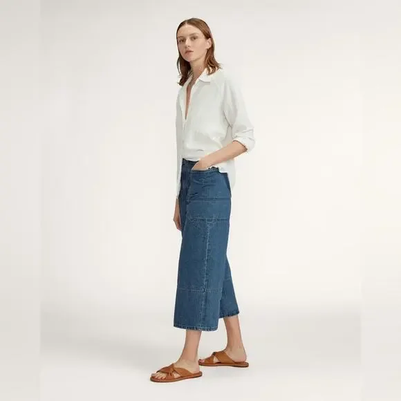 Everlane Day Twist Sandal Desert Tan Leather Flat Slide 6 New Without Box - Picture 6 of 8